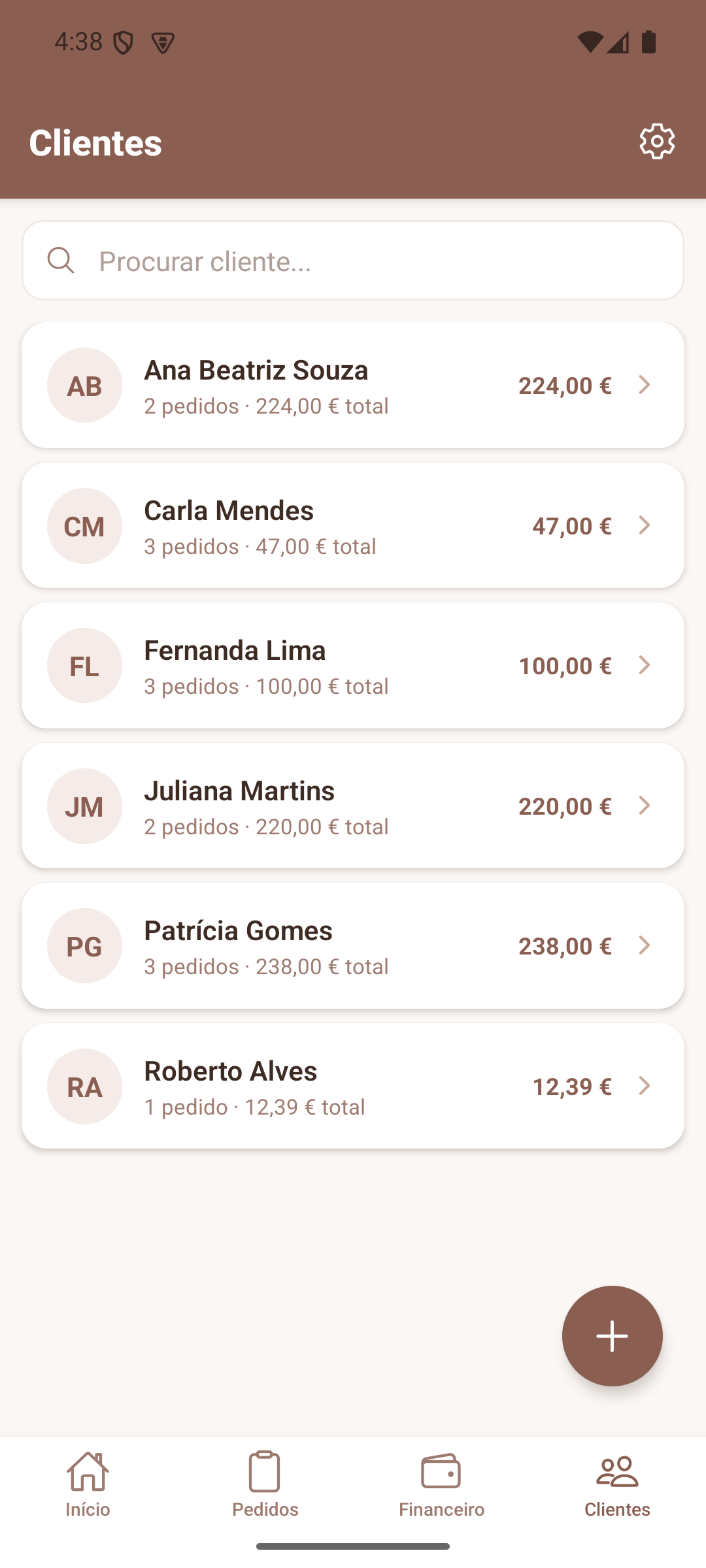 Lista de Clientes