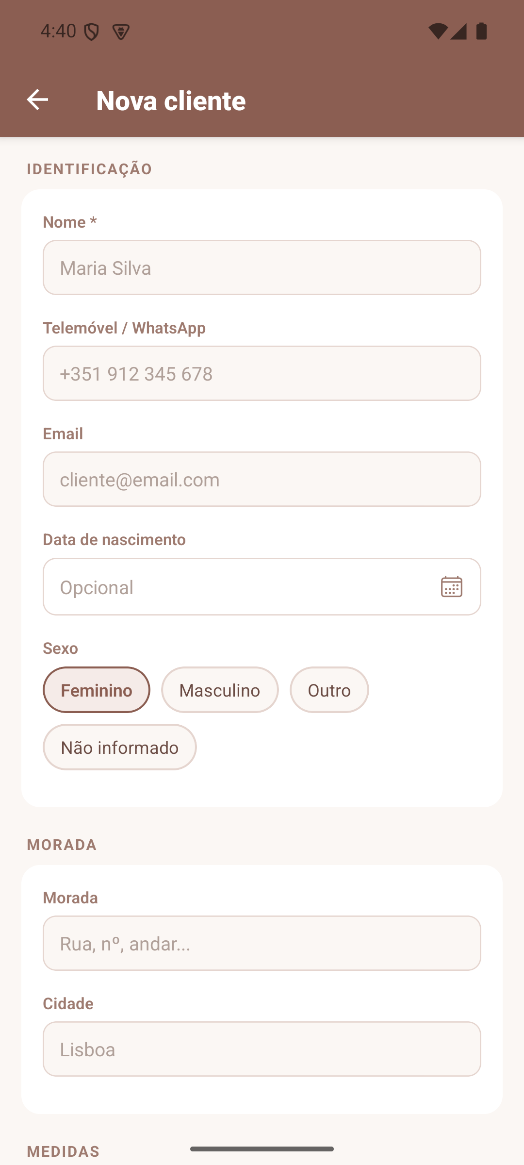 Nova Cliente